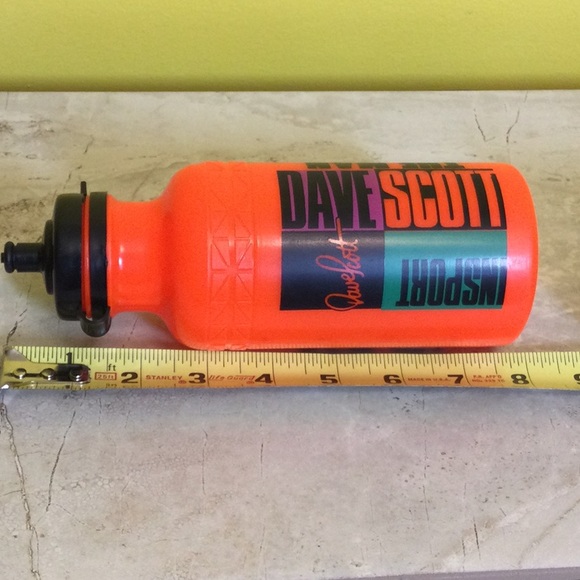 NWOT 1994 Ironman Dave Scott autographed orange water bottle - Picture 5 of 5